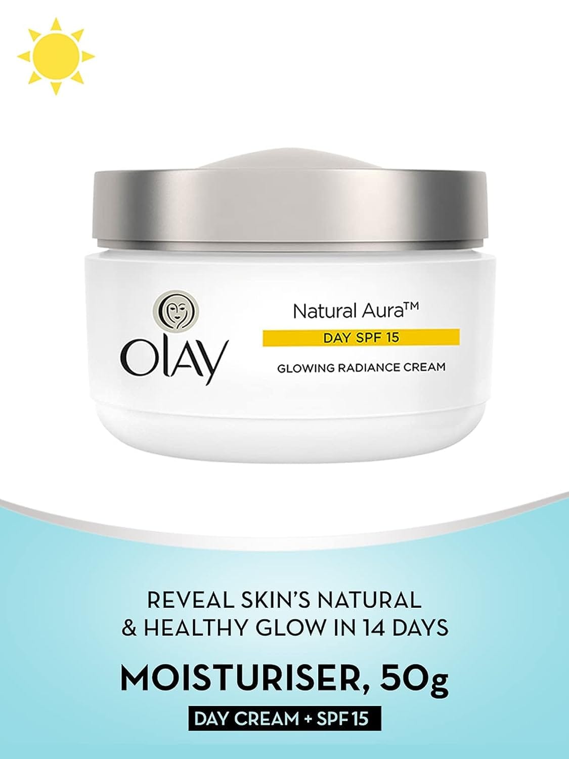 Olay - Natural Aura Spf 15 Glow Radiance Cream (50g)