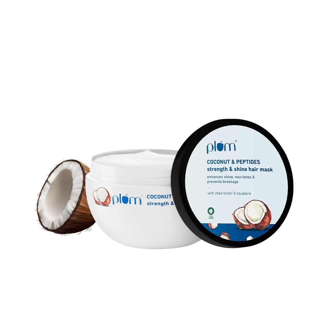 Plum - Coconut Hair Mask for Dull, Dry and Frizzy Hair with Coconut Oil (200g)