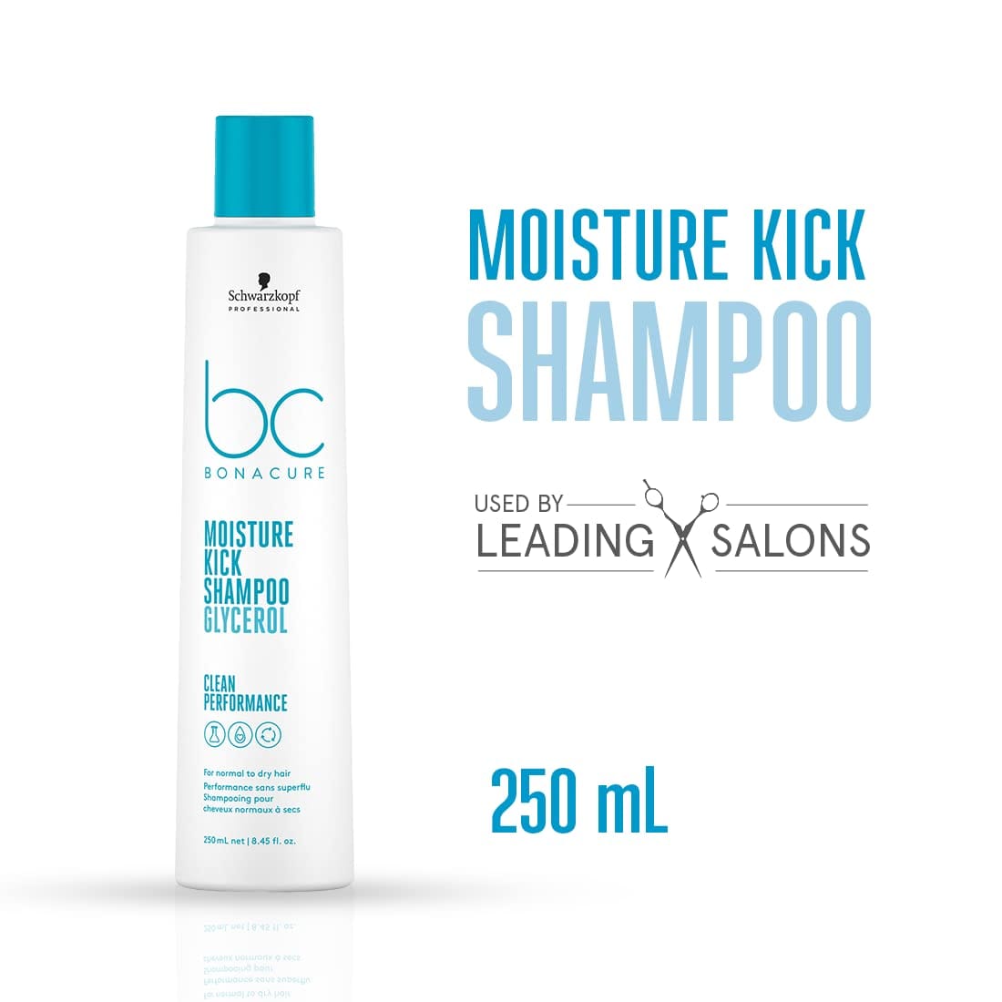 Schwarzkopf Professional - Bonacure Moisture Kick Shampoo with Glycerol | For Dry H (250mL)air
