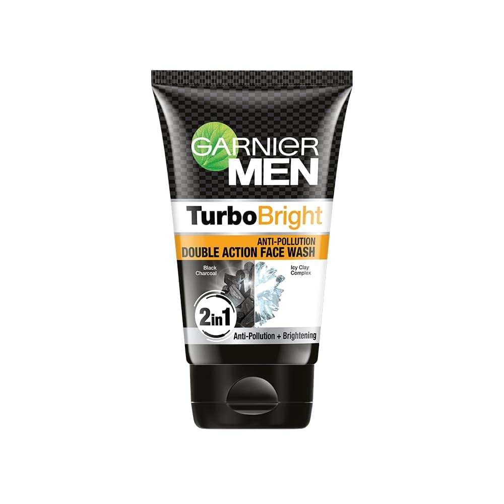 Garnier - Men Turbo Bright Anti-Pollution Double Action Facewash (150gm)