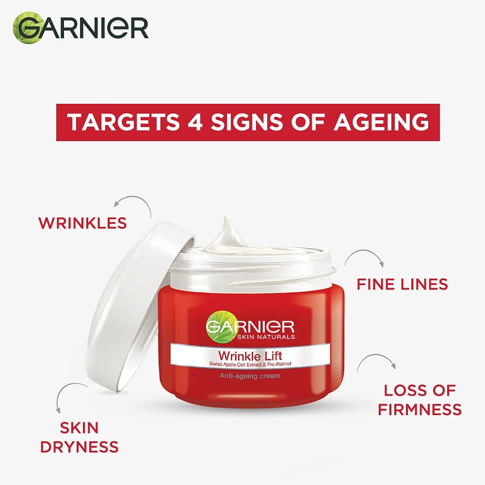 Garnier - Skin Naturals Wrinkle Lift Anti Ageing Cream (40g)