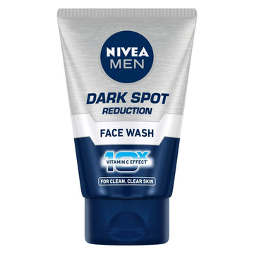 NIVEA - Men Face Wash, Dark Spot Reduction, for Clean & Clear Skin with 10x Vitamin C Effect (100g)