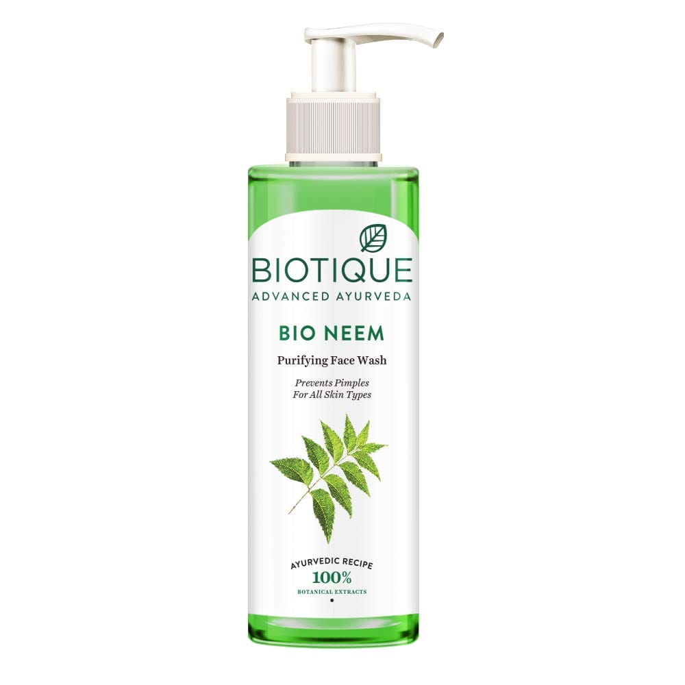 Biotique - Bio Neem Purifying Face Wash Prevents Pimples For All Skin Types (200mL)