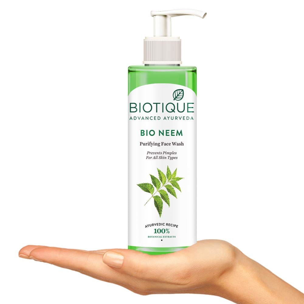 Biotique - Bio Neem Purifying Face Wash Prevents Pimples For All Skin Types (200mL)