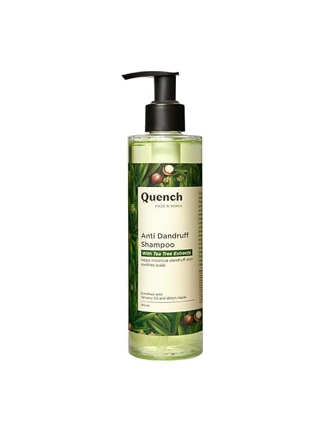 Quench - Anti Dandruff Shampoo with Tea Tree Extracts, Minimizes Dandruff Flakes (250ml)