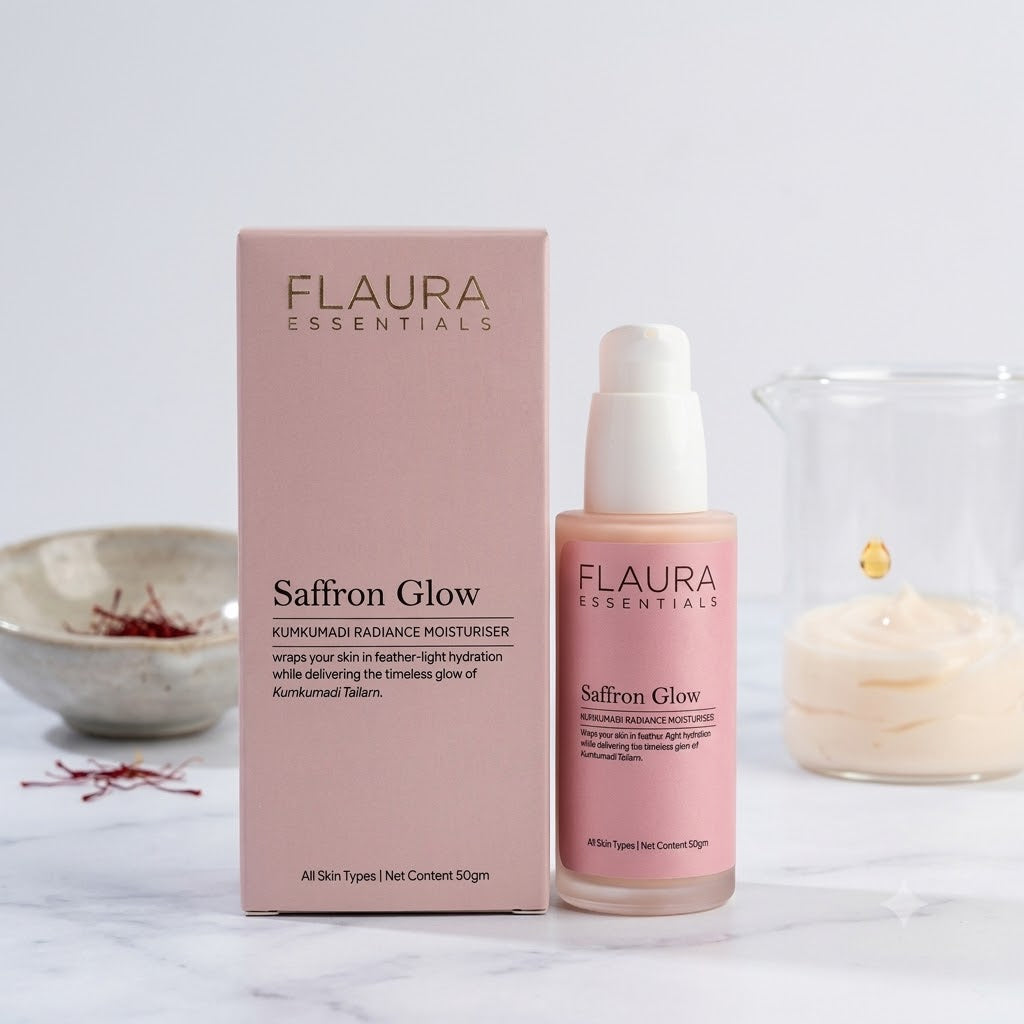 Flaura - Saffron Glow Kumkumadi Radiance Moisturiser (50gm)