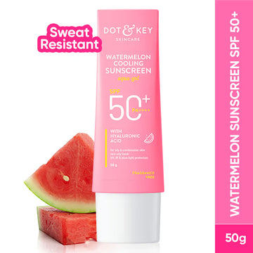 Dot & Key Watermelon Waterlight Face Sunscreen SPF 50 PA+++ No White Cast For Normal To Oily Skin (50 g)