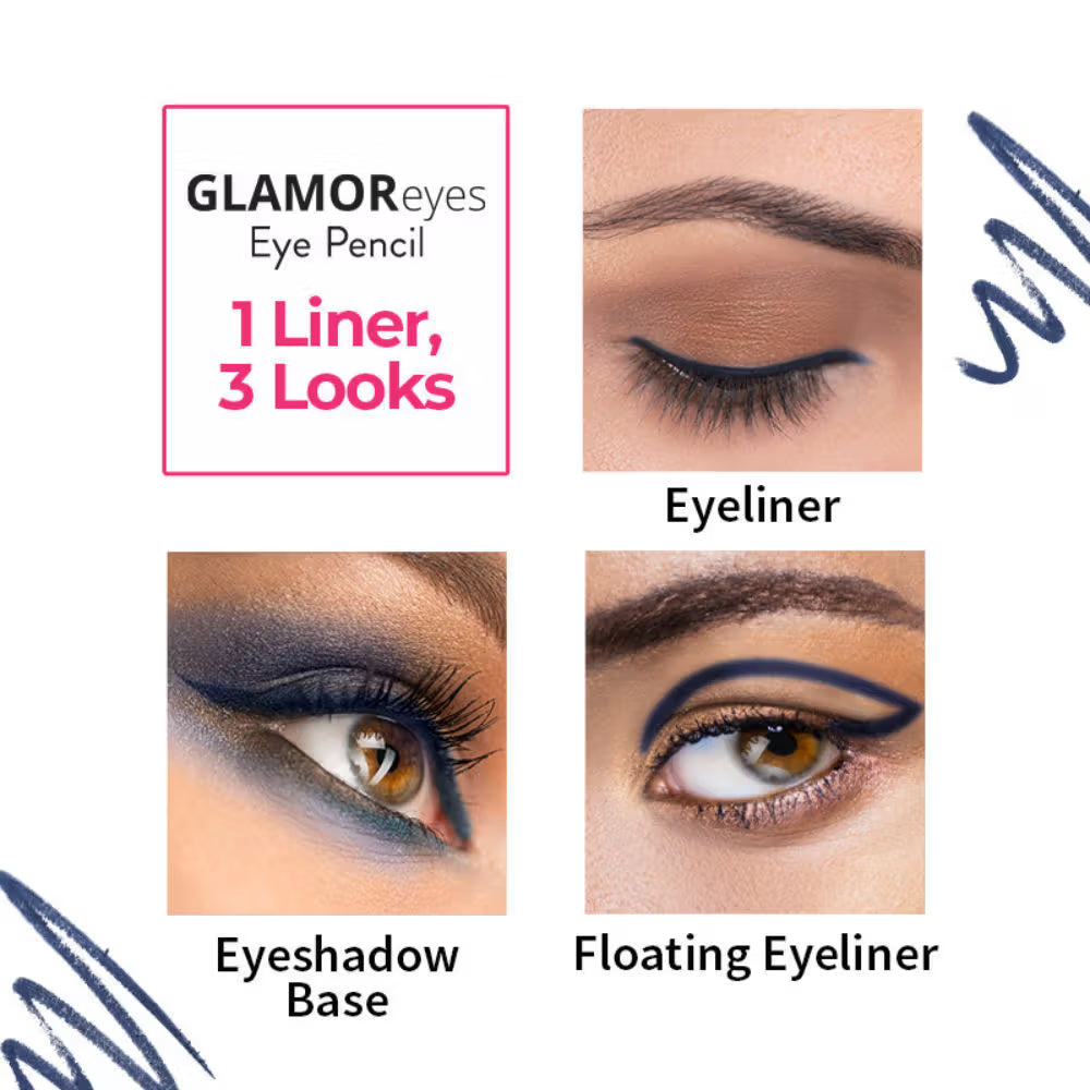 Nykaa - Glamor Eyes Eye Pencil Midnight Mage (1.2g)