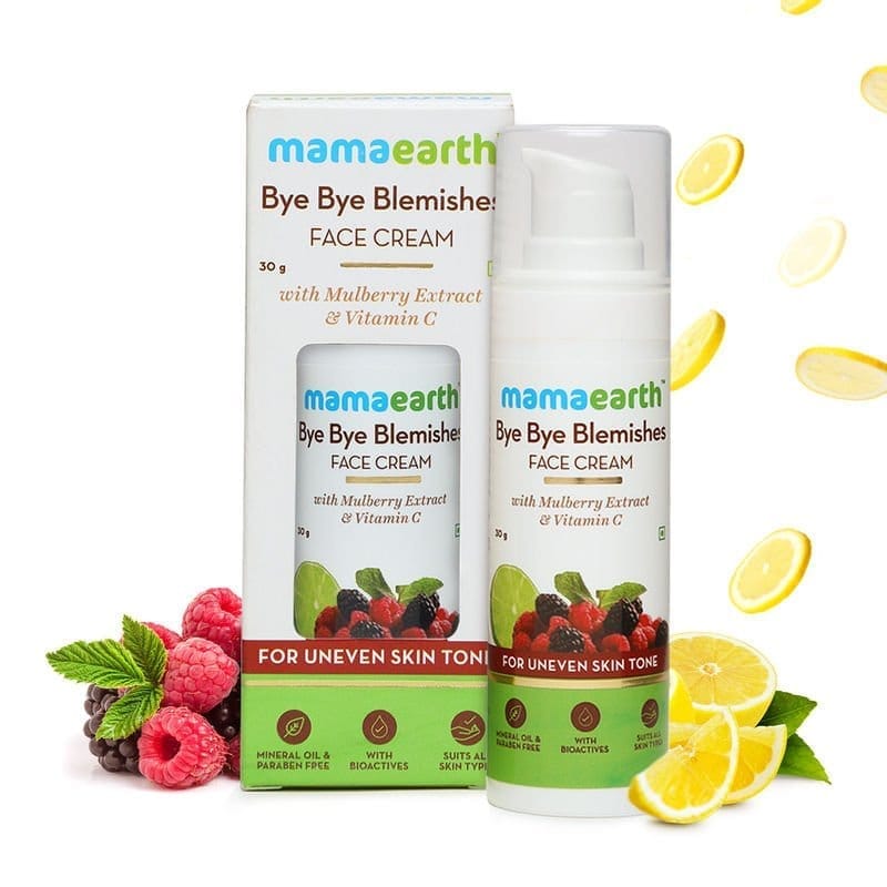 Mamaearth - Bye Bye Blemishes Face Cream With Mulberry Extract & Vitamin C (30g)