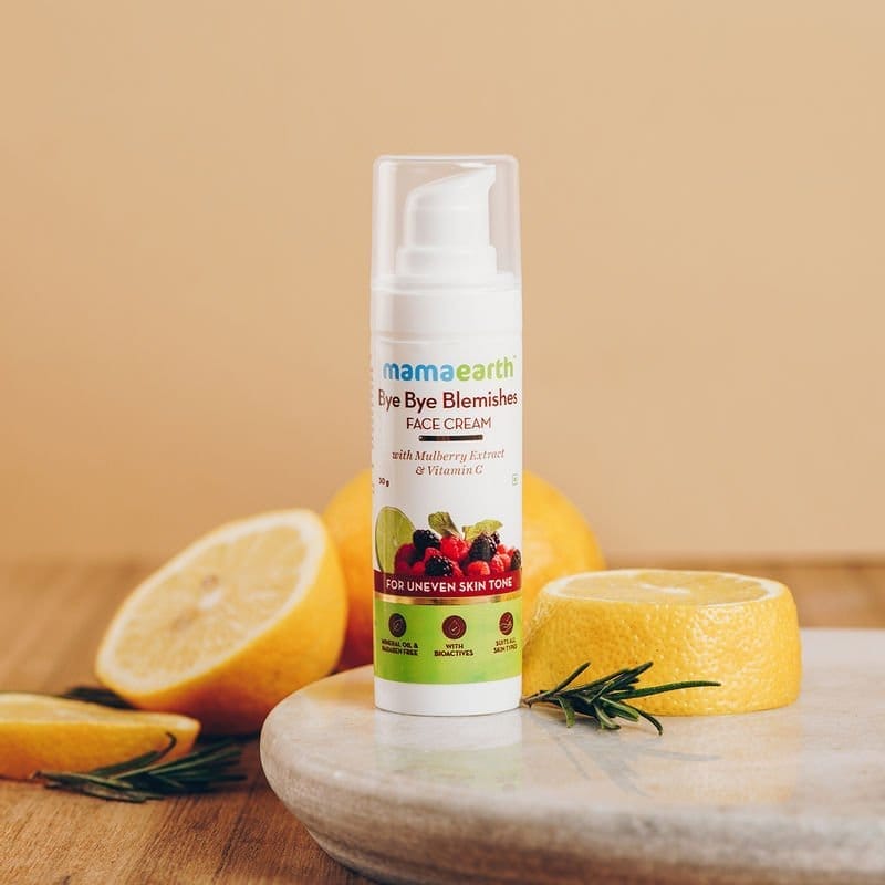 Mamaearth - Bye Bye Blemishes Face Cream With Mulberry Extract & Vitamin C (30g)