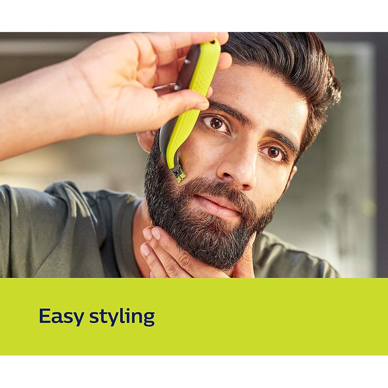 Philips - Oneblade Hybrid Trimmer And Shaver With 3 Trimming Combs (QP2525/10)