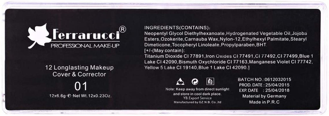 Ferrarucci - 5 Long Lasting Makeup Cover And Corrector (01)