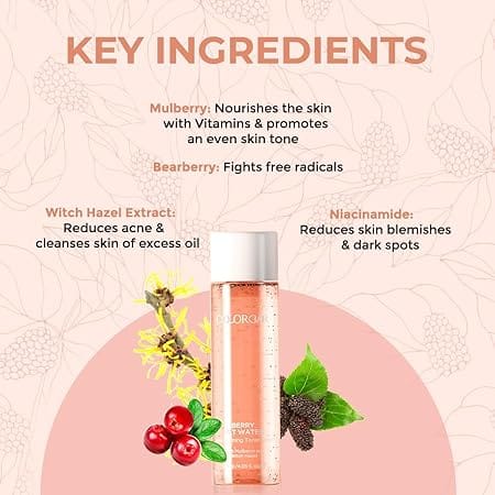 Colorbar - Berry Fat Water Pore Refining Toner Serum (120ml)