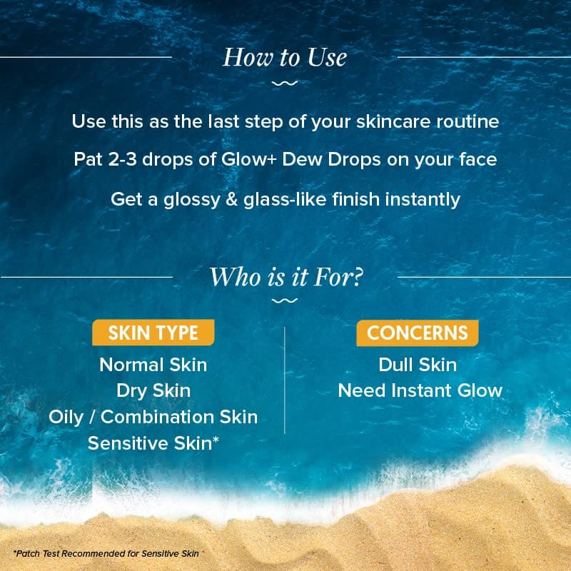 Aqualogica - Glow+ Juicy Dew Drops Liquid Highlighter for Instant Glow & Shimmer (30mL)