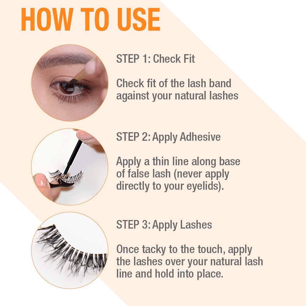 Duo - Brush-On Strip Lash Adhesive, Dark Tone Orange