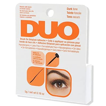 Duo - Brush-On Strip Lash Adhesive, Dark Tone Orange