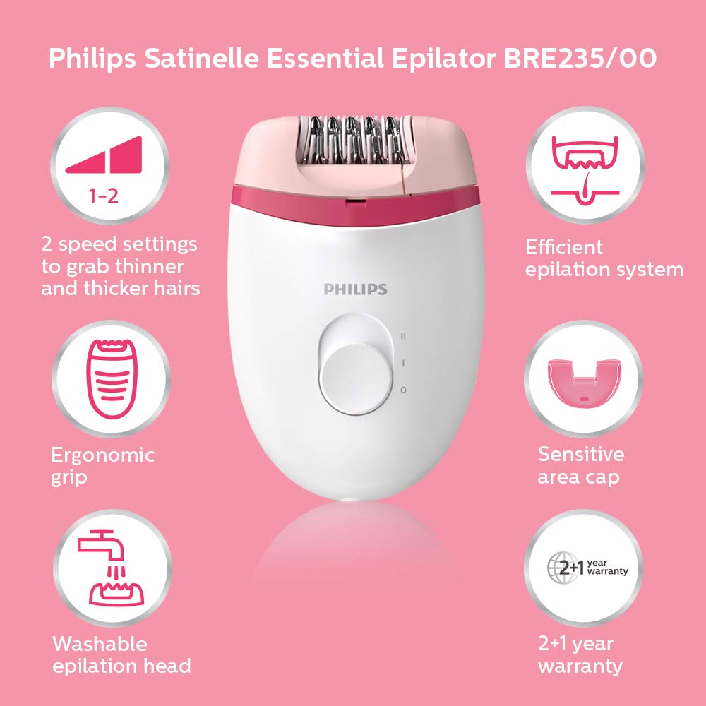 Philips - BRE235/00 Corded Compact Epilator