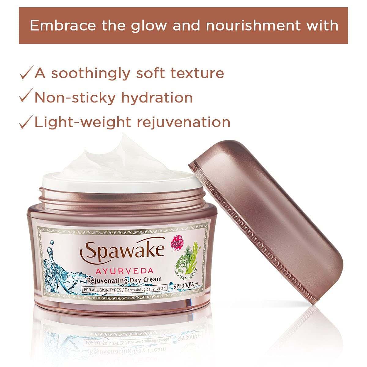 Spawake - Ayurveda Face Cream Rejuvenating Day Cream with SPF 30 PA++ (50g)