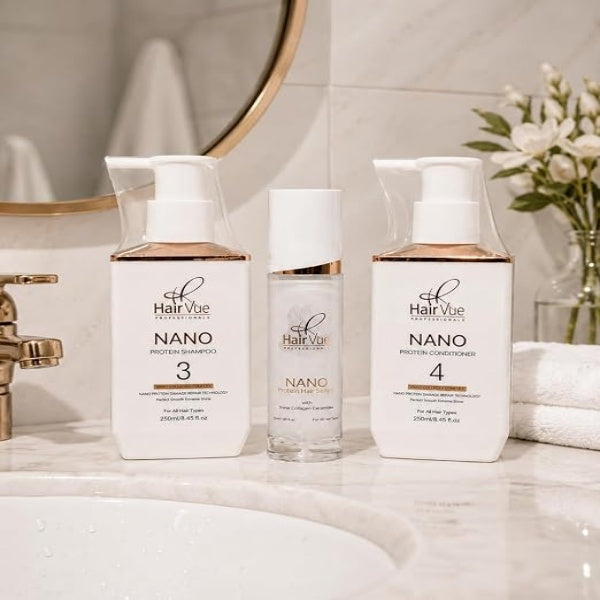 Hair Vue - Nano Protein Care Combo Shampoo Conditioner Serum
