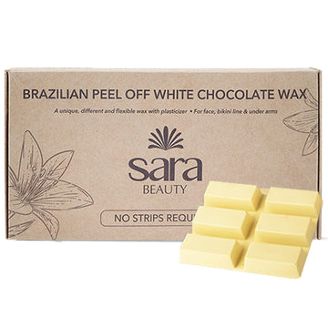 SARA - Brazilian Peel off White Chocolate Wax For Face, Under Arms & Intimate Hair Removal, (500)g