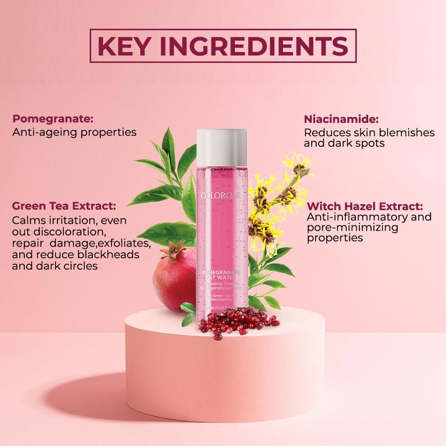 Colorbar - Pomegranate Fat Water Pore Refining Toner Serum (120ml)