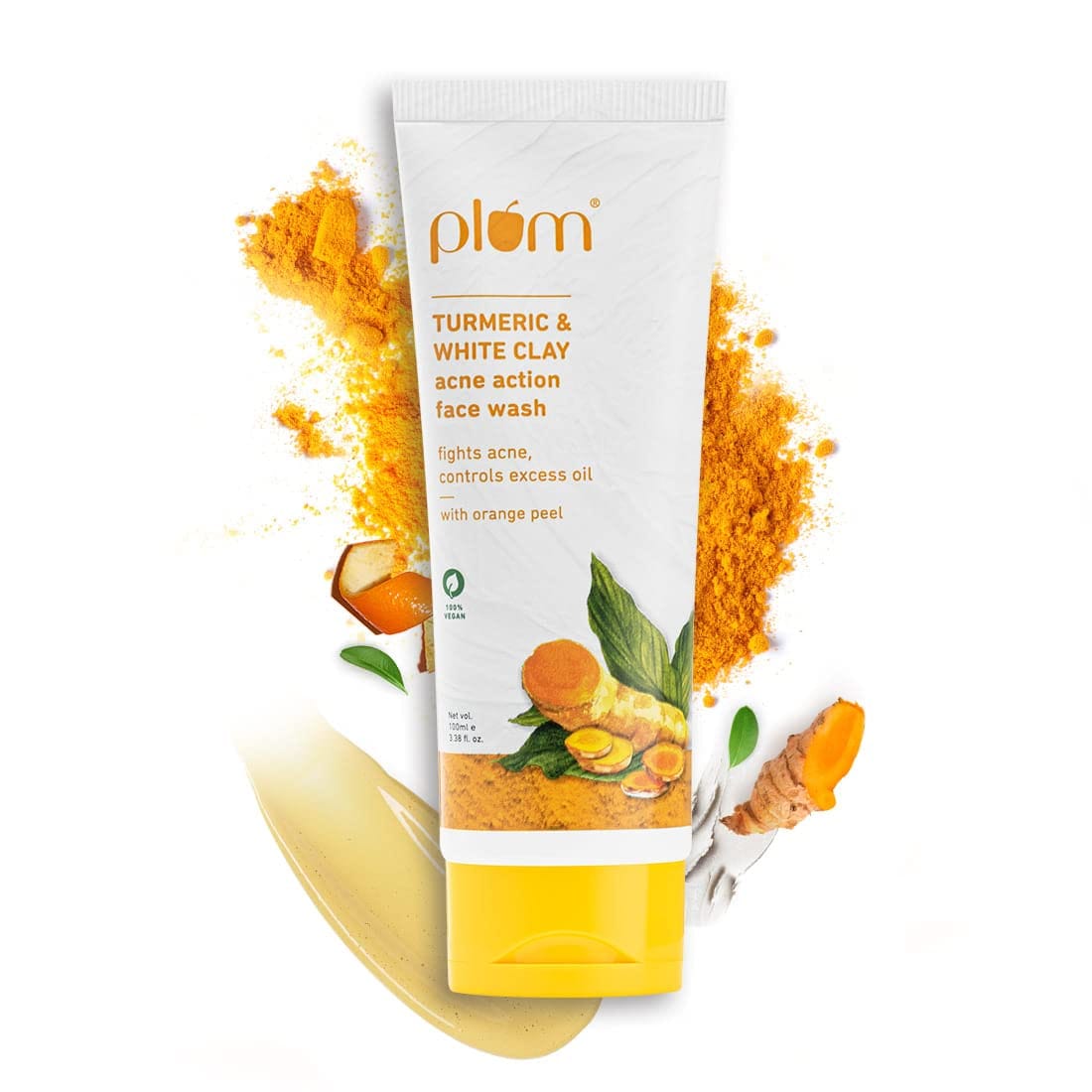 Plum - Turmeric & White Clay Acne Action Face Wash (100mL)