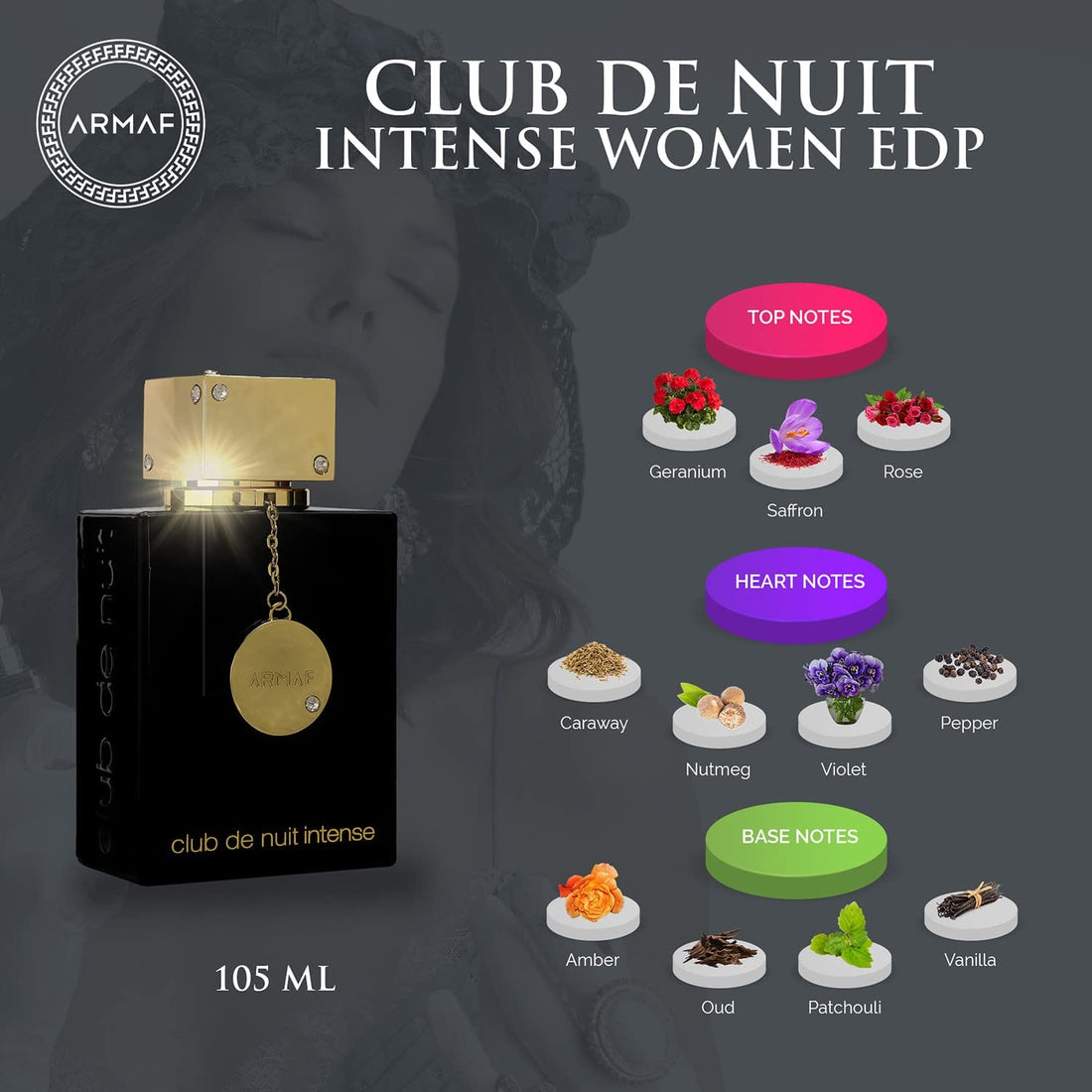 Armaf  - Club De Nuit Intense Eau De Parfum For Women (105ml)