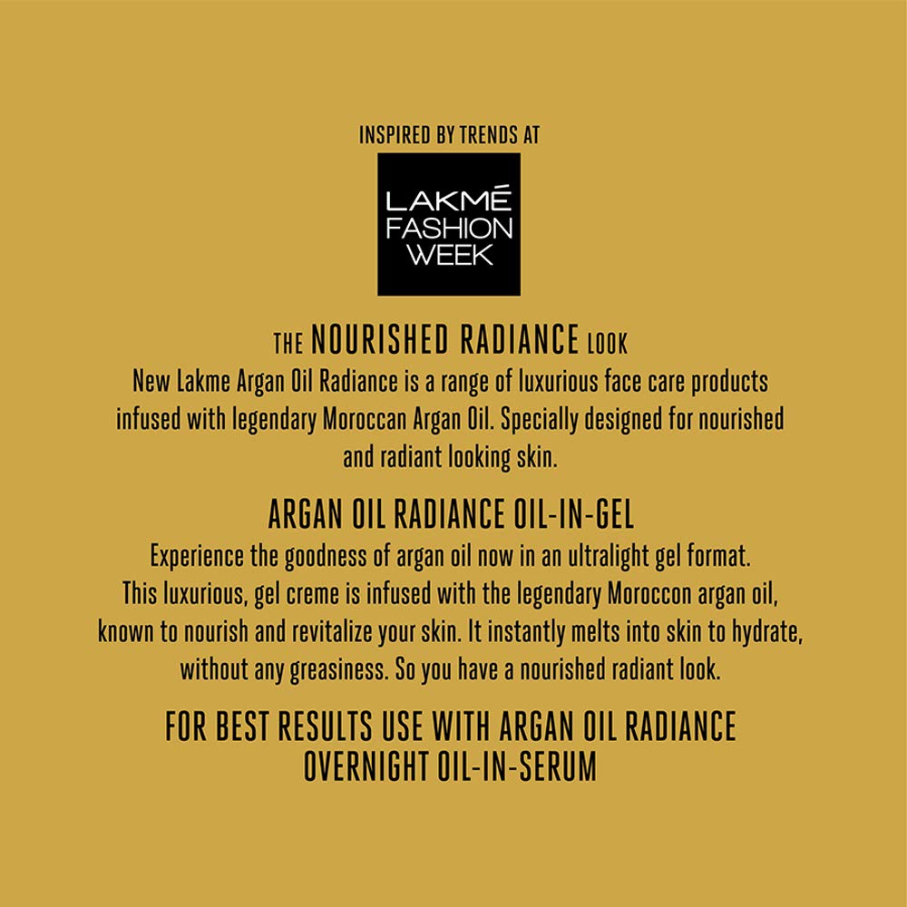 Lakme - Absolute Argan Oil Radiance Oil-In Gel (50g)
