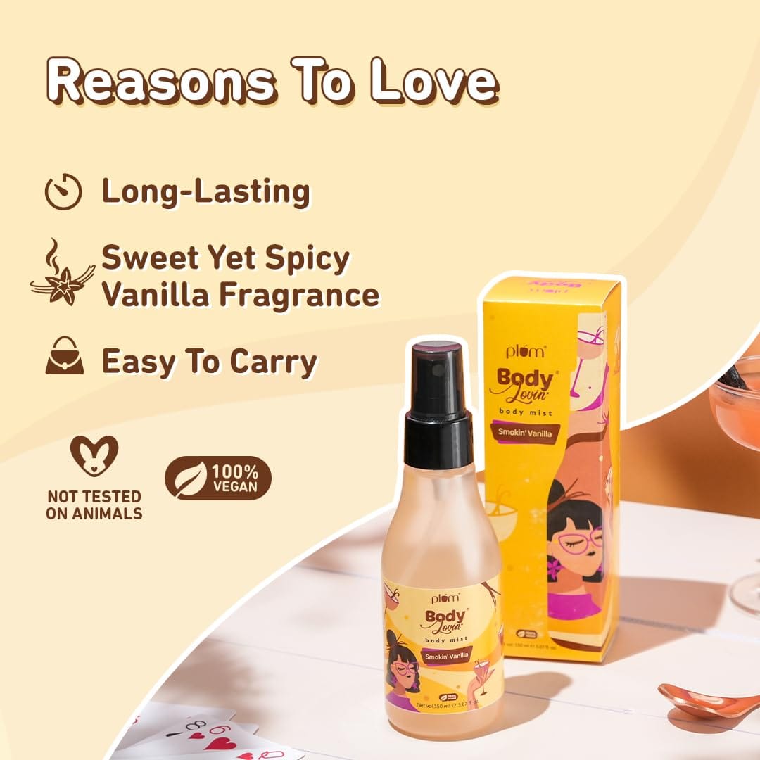 Plum - BodyLovin’ Smokin’ Vanilla Body Mist (150mL)