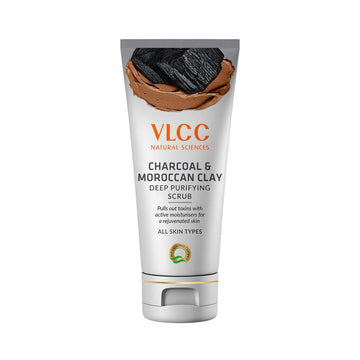 VLCC - Charcoal & Moroccan Clay Deep Purifying Scrub (90gm)