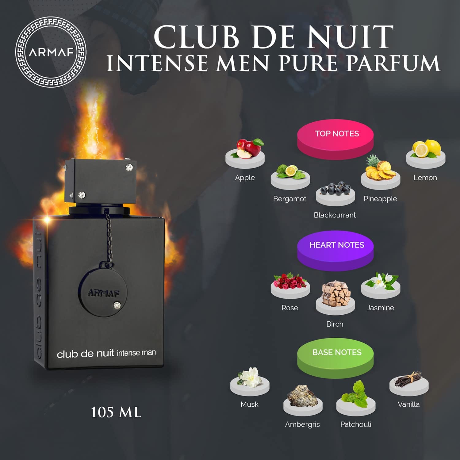 Armaf  - Club De Nuit Intense Men's EDT Perfume (105mL)