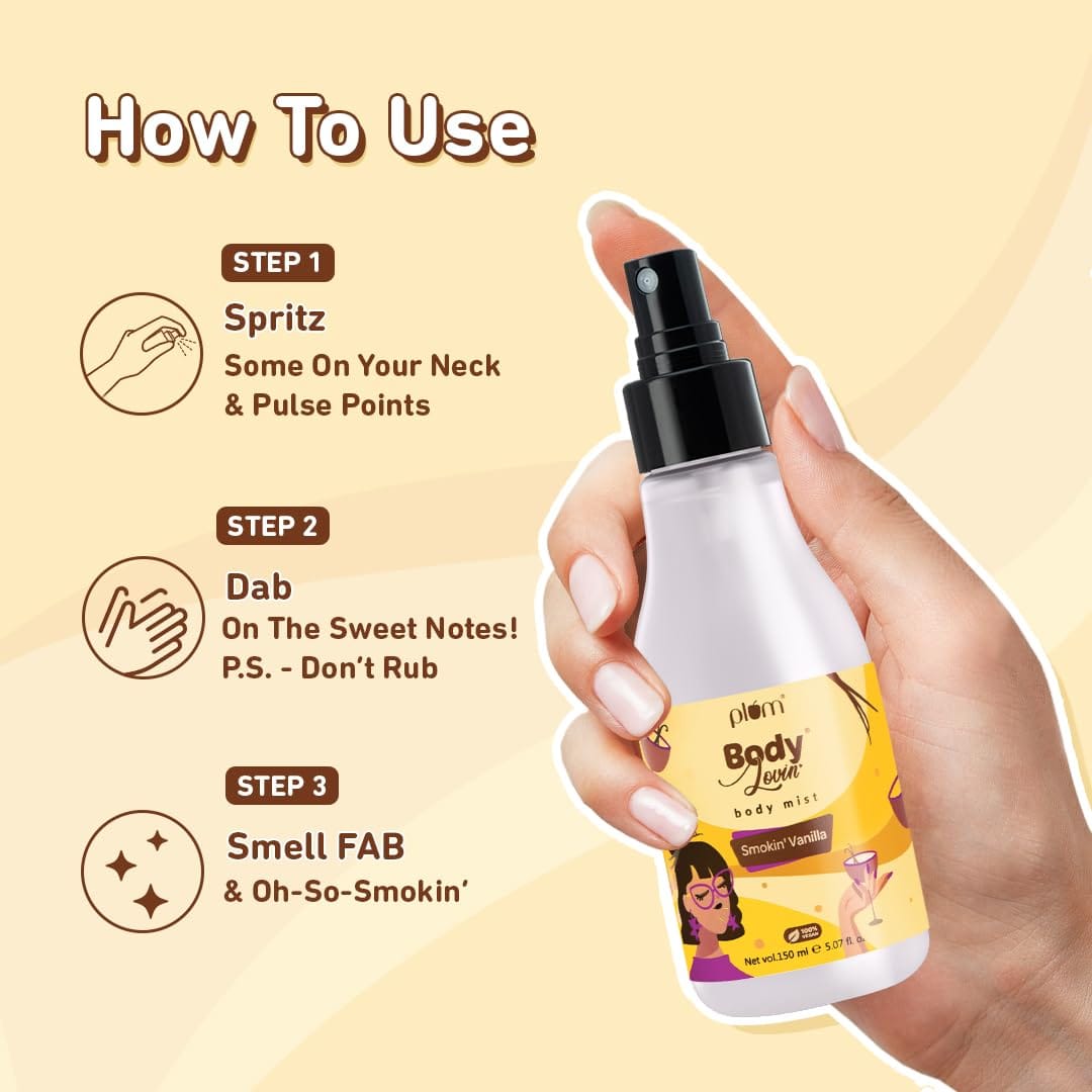 Plum - BodyLovin’ Smokin’ Vanilla Body Mist (150mL)