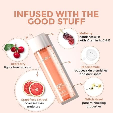 Colorbar - Berry Fat Water Pore Refining Toner Serum (120ml)