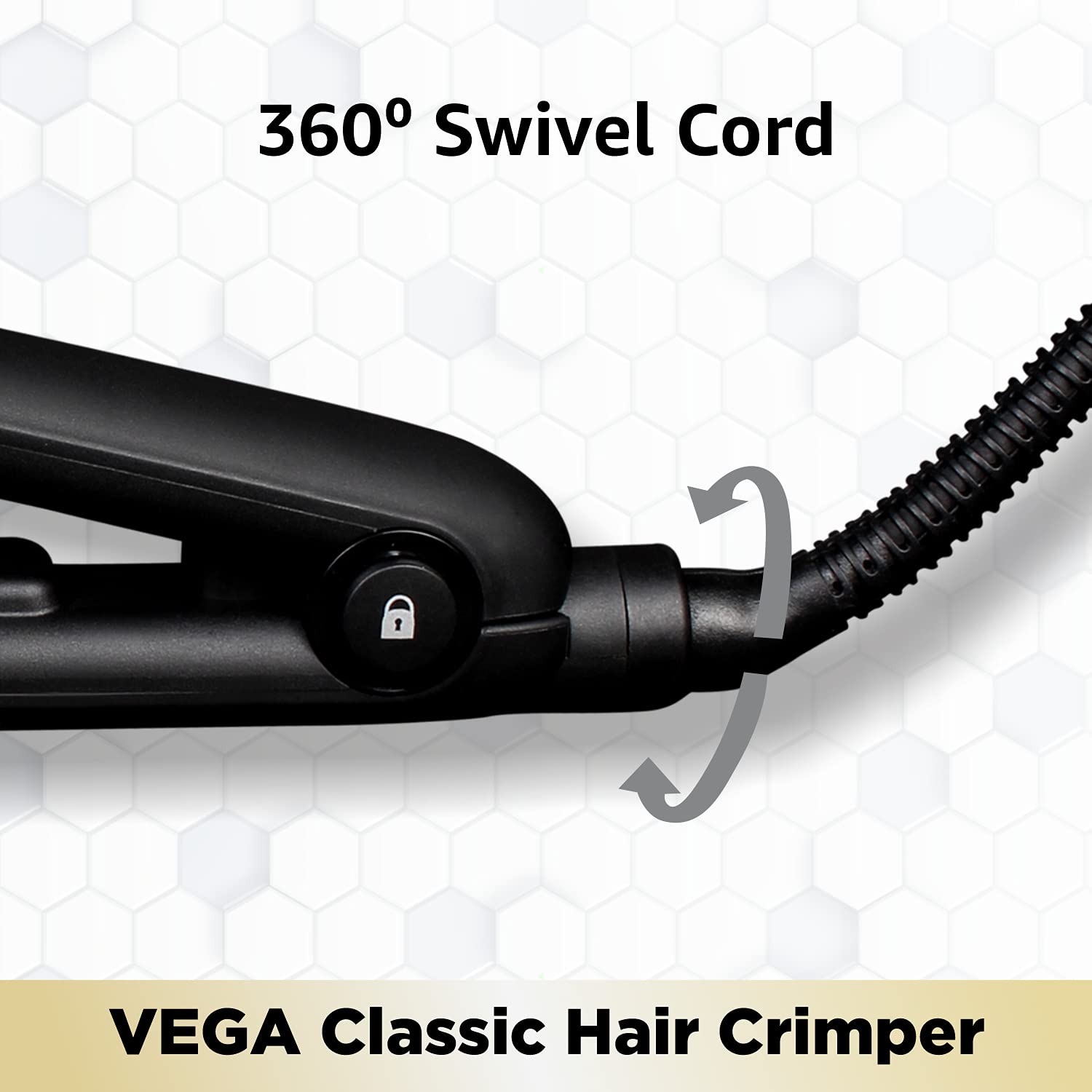 VEGA - Classic Hair Crimper With Quick Heat Up & Ceramic Coated Plates (VHCR-01)