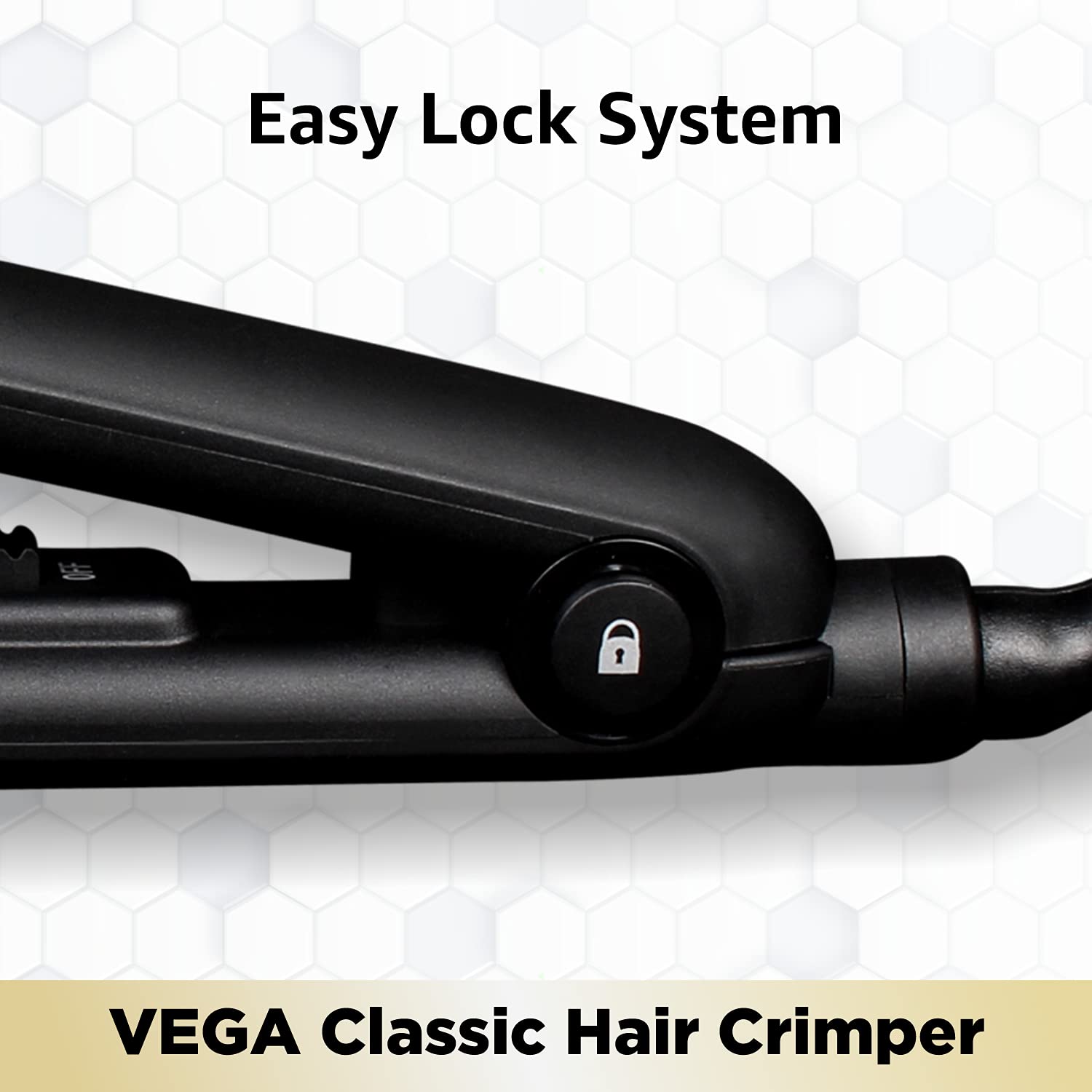 VEGA - Classic Hair Crimper With Quick Heat Up & Ceramic Coated Plates (VHCR-01)