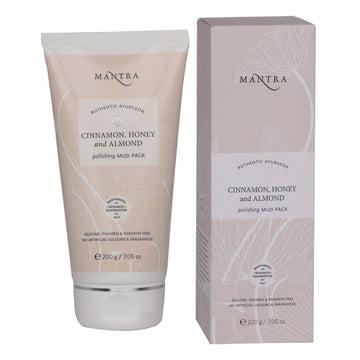 Mantra - Herbal, Ayurvedic Cinnamon Honey & Almond Polishing Mud Pack (200g)