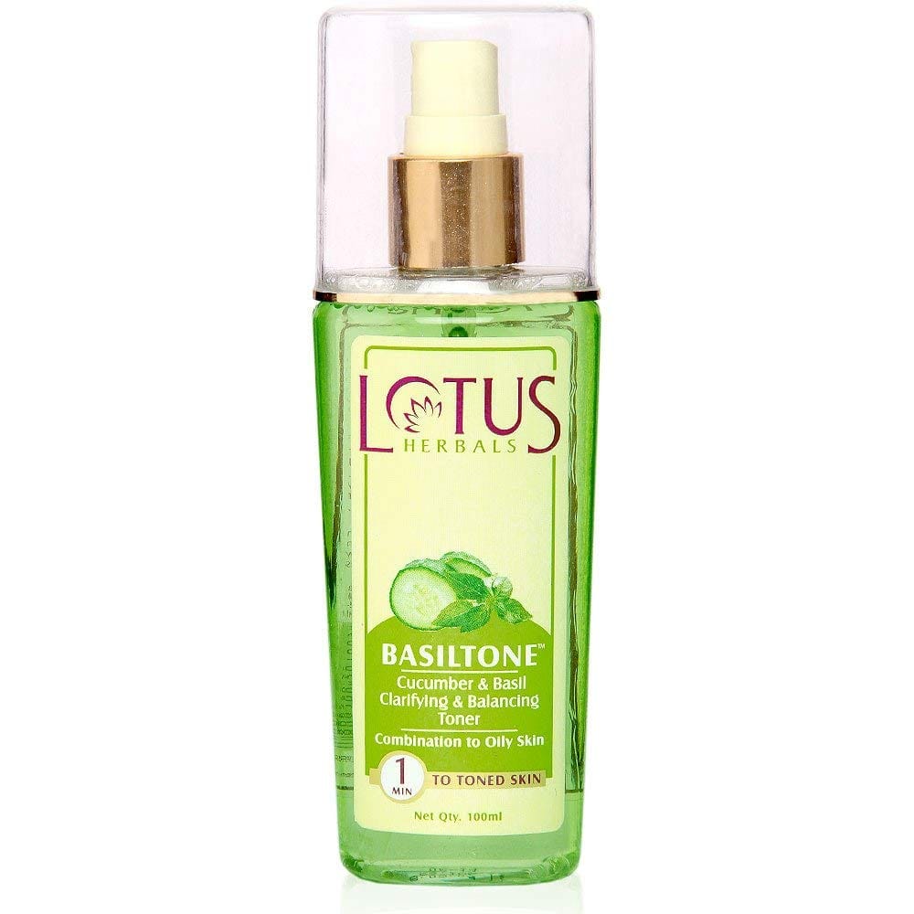 Lotus herbals - Basiltone Cucumber & Basil Clarifying & Balancing Toner (100ml)