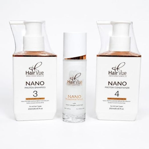 Hair Vue - Nano Protein Care Combo Shampoo Conditioner Serum