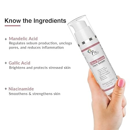 Fixderma - 5% Niacinamide Serum Glow Booster Face serum with 6.5% Mandelic Acid & 0.5% (30g)