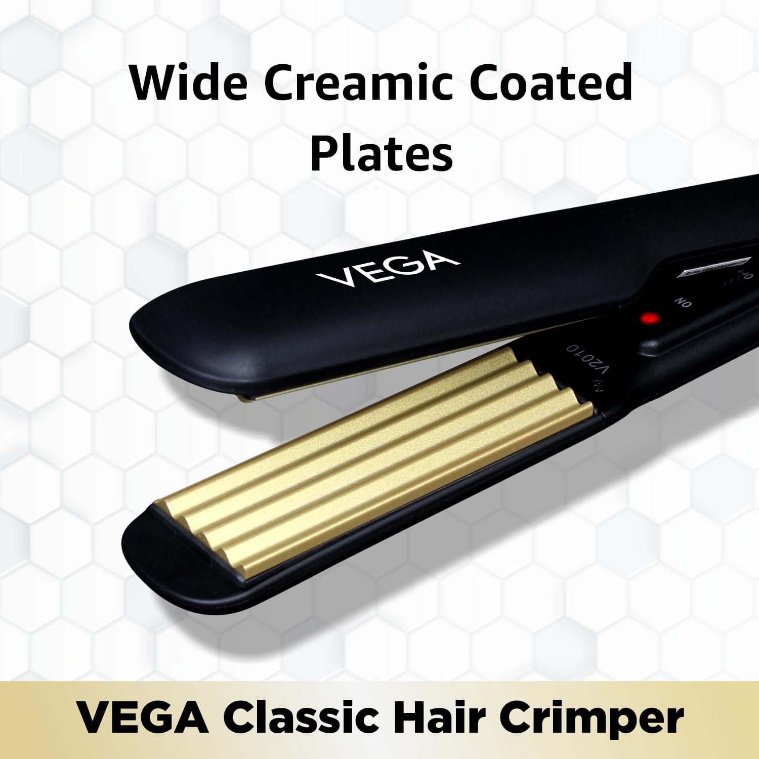 VEGA - Classic Hair Crimper With Quick Heat Up & Ceramic Coated Plates (VHCR-01)