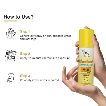 Fixderma - Shadow SPF 50+ PA+++ Invisible Spray