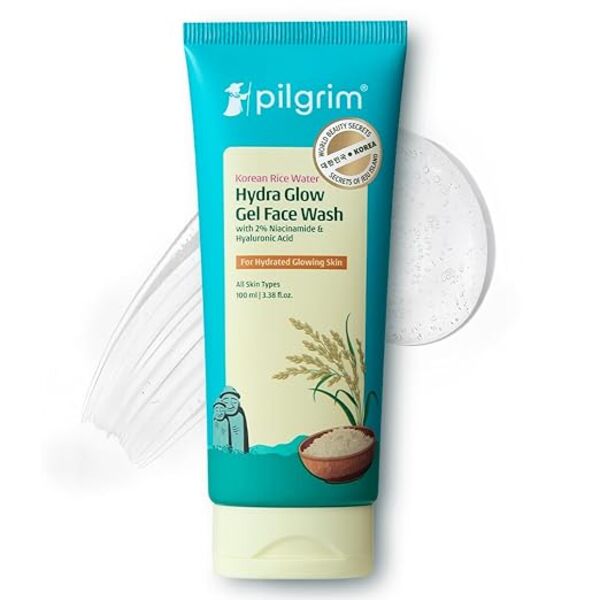 Pilgrim - Korean Rice Water Hydra Glow Gel Face Wash (100ml)