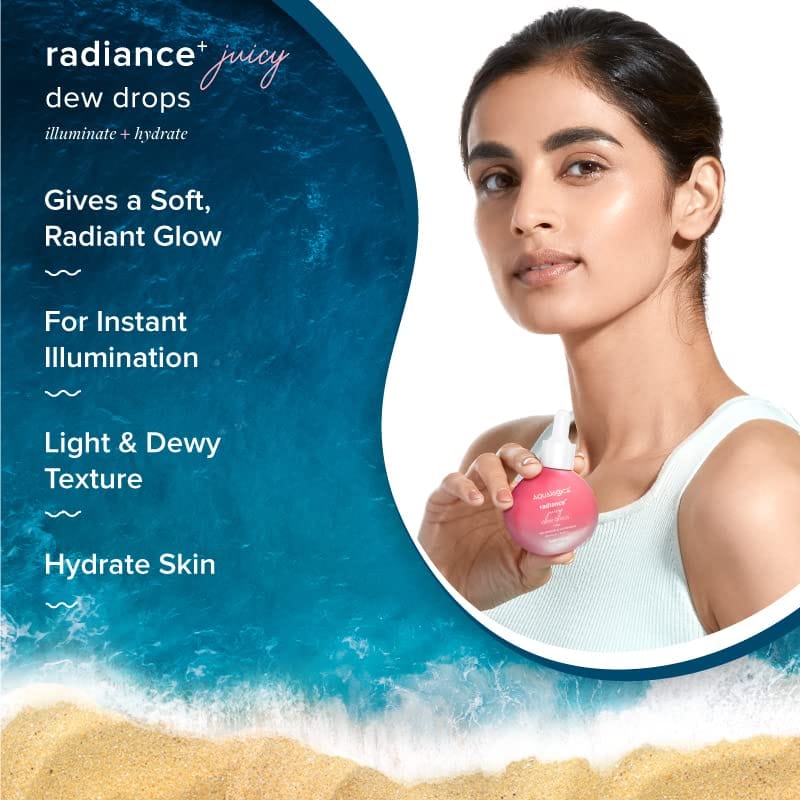 Aqualogica - Radiance+ Juicy Dew Drops with Watermelon and Niacinamide (30mL)