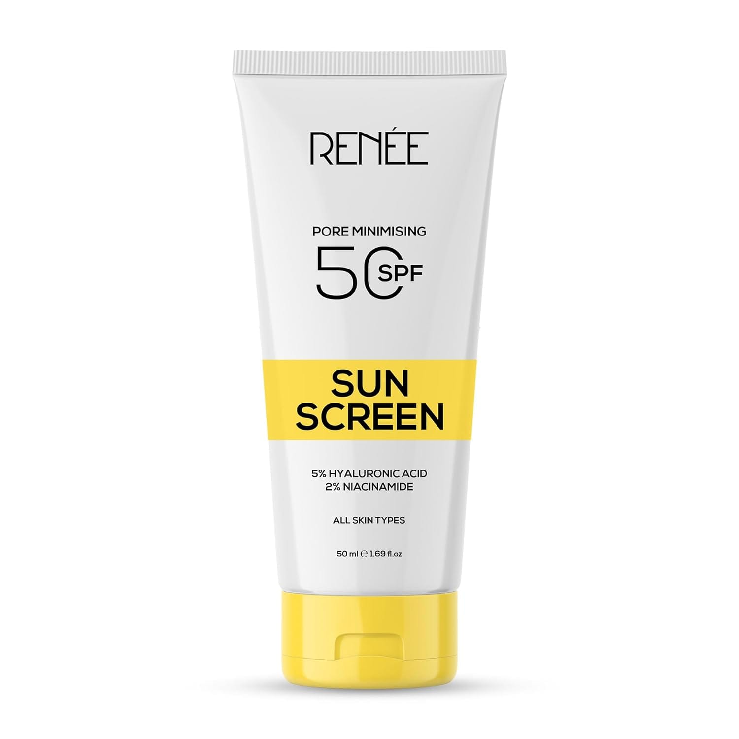 RENEE - Pore Minimizing Sunscreen SPF 50 With 5% Hyaluronic acid & 2% Niacinamide (50mL)