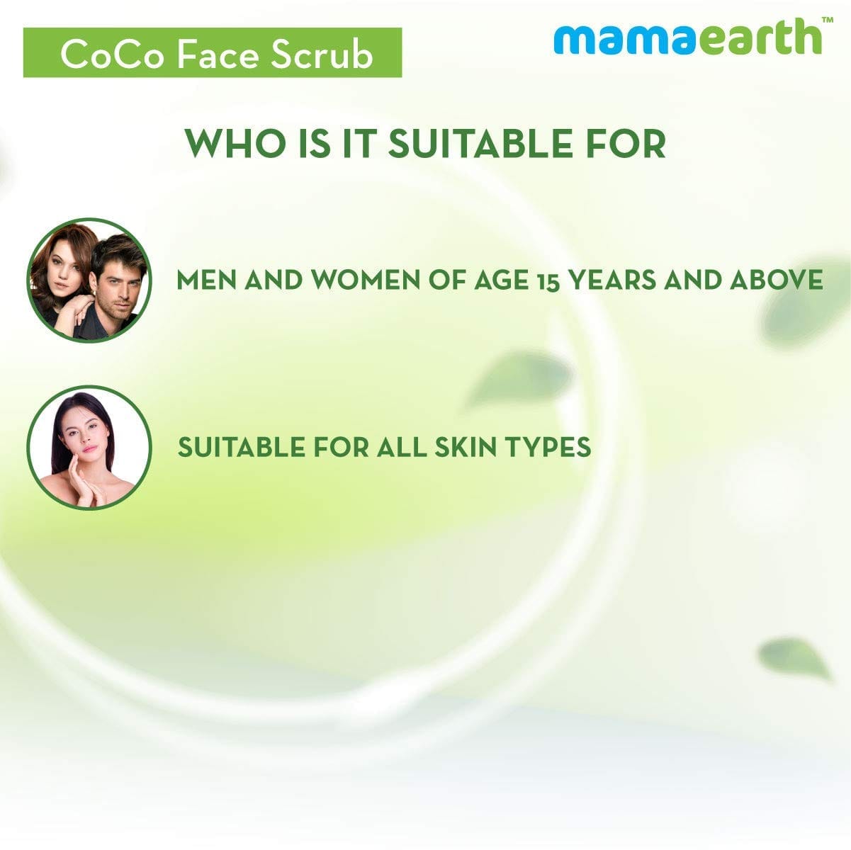 Mamaearth CoCo Face Scrub with Coffee & Cocoa for Rich Exfoliation (100g)