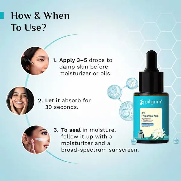 Pilgrim - 2% Hyaluronic Acid Hydration Super Serum (30ml)