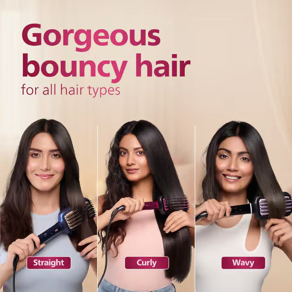 Philips - Heated Straightening Brush (BHH880/10)