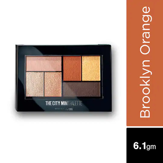Maybelline New York The City Mini Eyeshadow Palette Brooklyn Orange-(6.1g)
