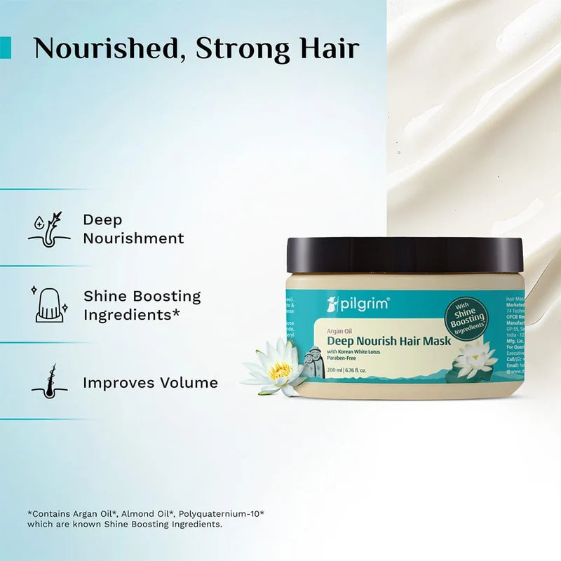 Pilgrim - Argan Oil Deep Nourish Hair Mask (200ml)