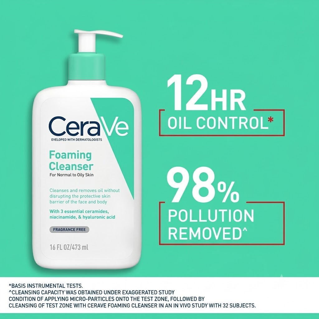 Cera Ve - Foaming Cleanser For Normal To Oily Skin (473ml)